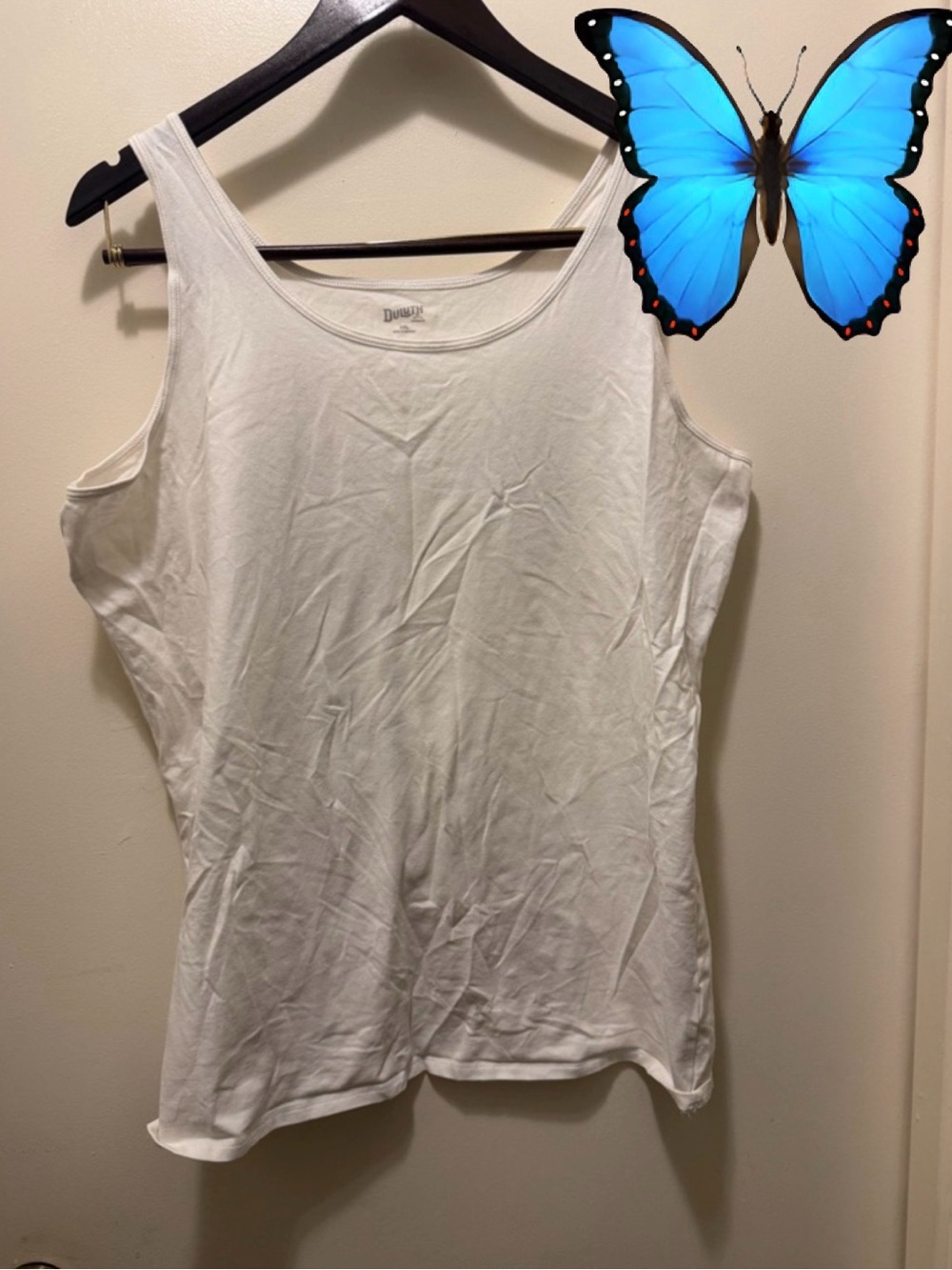 B2G1F Duluth Trading Co White Scoop Neck Women's Tank Top